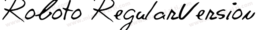 Roboto RegularVersion 100000 2011字体转换
